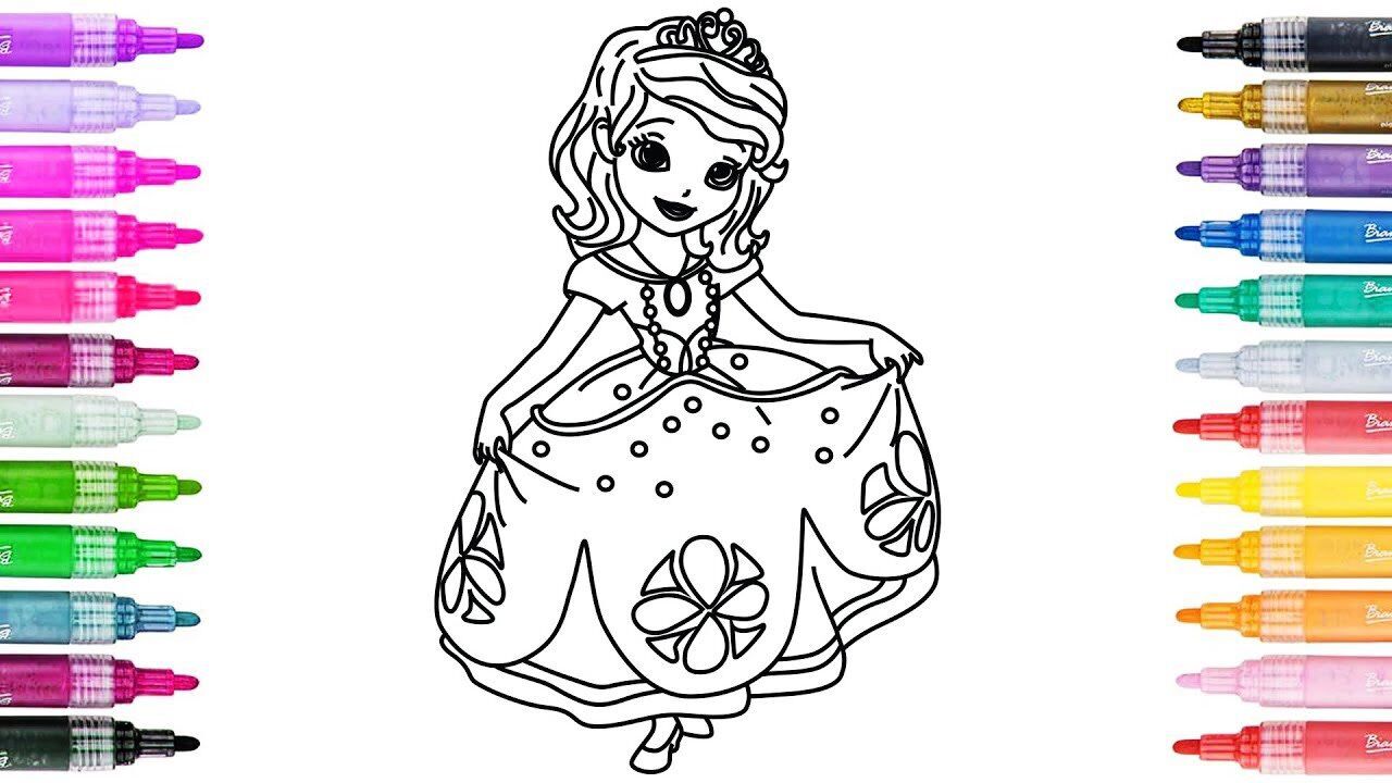 亲子简笔画:索菲亚公主