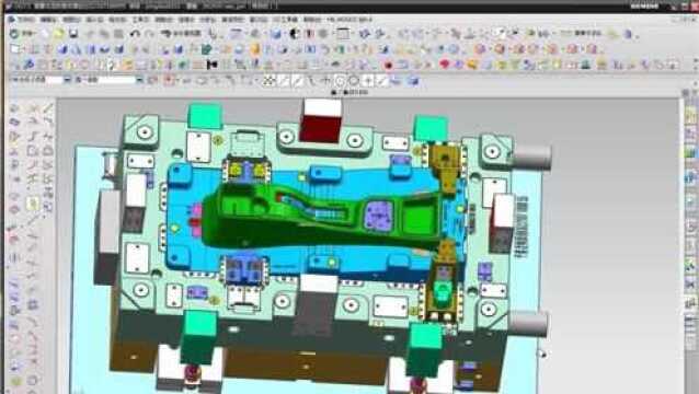 UG模具设计教学视频,大型注塑汽车产品UG模具设计