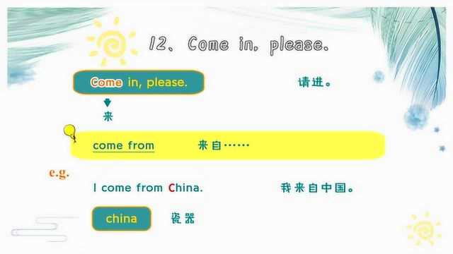 三分钟学英语《Come in, please.》——英语每日悦读