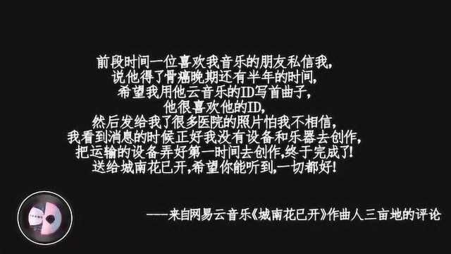 《城南花已开》背后的真实故事 那晚第一次刷屏评论刷到想哭