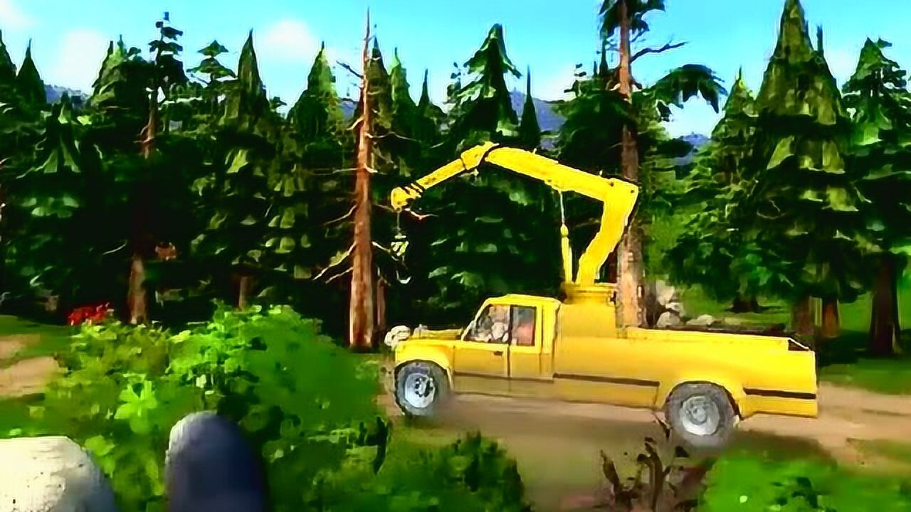 熊出没之光头强开吊车想干啥