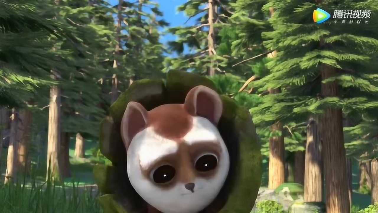 熊熊乐园2捷豆豆从一根枯树里爬过来差点就被卡住了