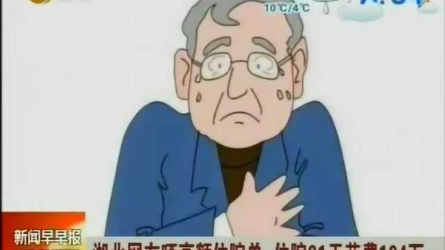 湖北网友晒高额住院单,全部住院75天花费170万元!