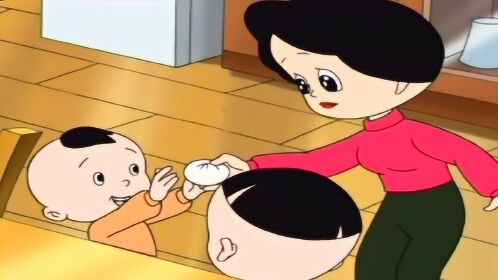 大头儿子想吃包子,围裙妈妈却把包子都给了拉拉吃