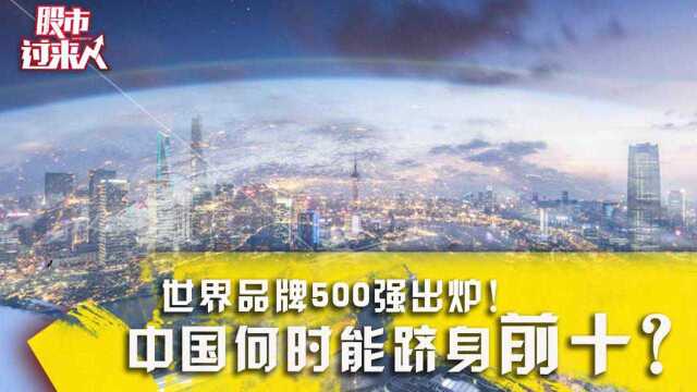 世界品牌500强出炉!中国何时能跻身前十?