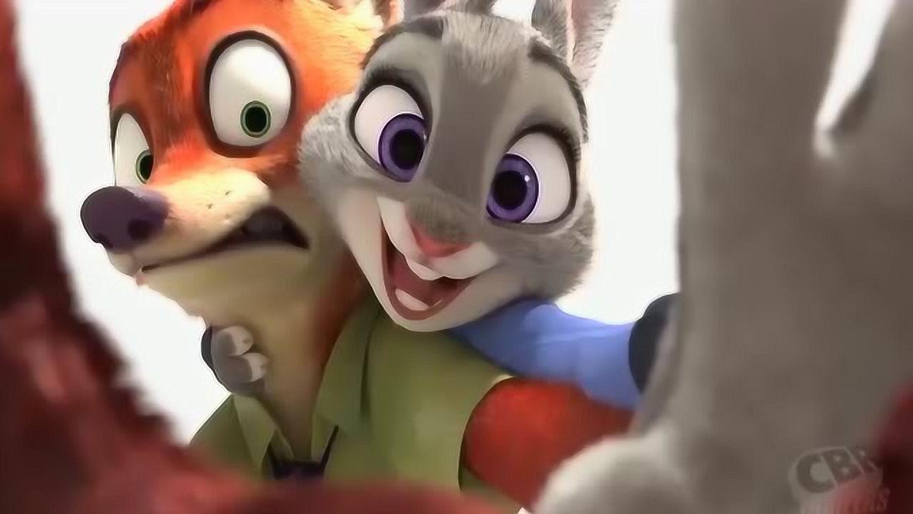 疯狂动物城 狐兔cp坐巡逻车卖萌