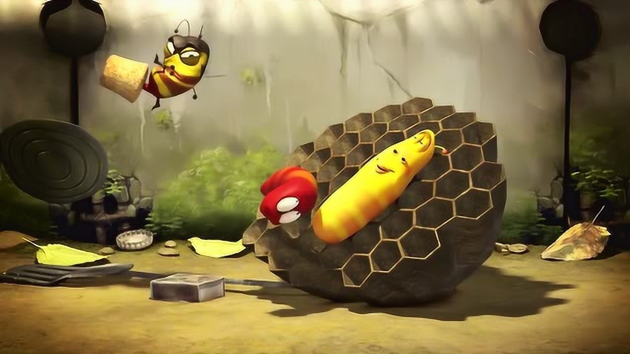 爆笑虫子:两只虫子欺负蜜蜂,蜜蜂搬来了仙人球