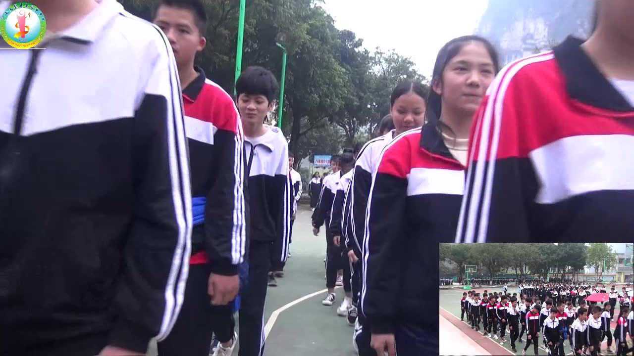 大新县宝圩乡中学第15届学生运动会开幕式