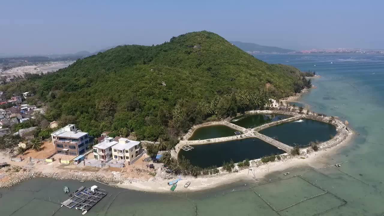 海南陵水风光-黎安镇岭仔村