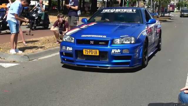 日产天际线R34 GTR RTune概念车001 发射控制加速!