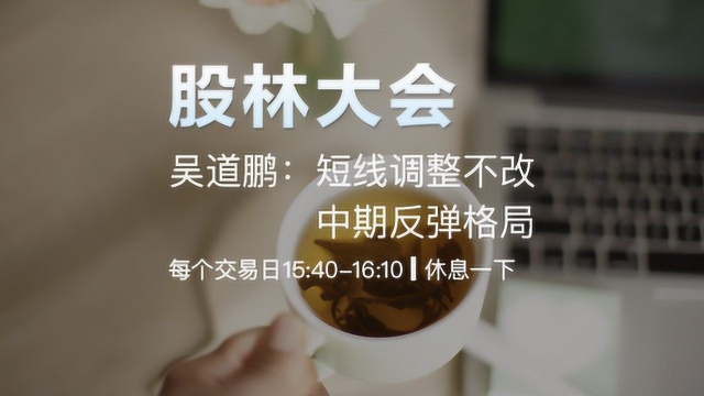 吴道鹏:短线调整不改中期反弹格局