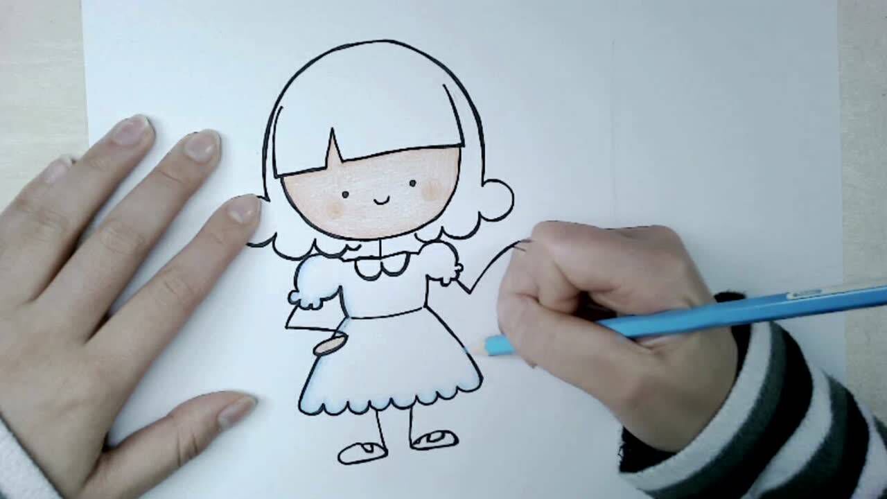 火柴人2:一个穿裙子的小女孩