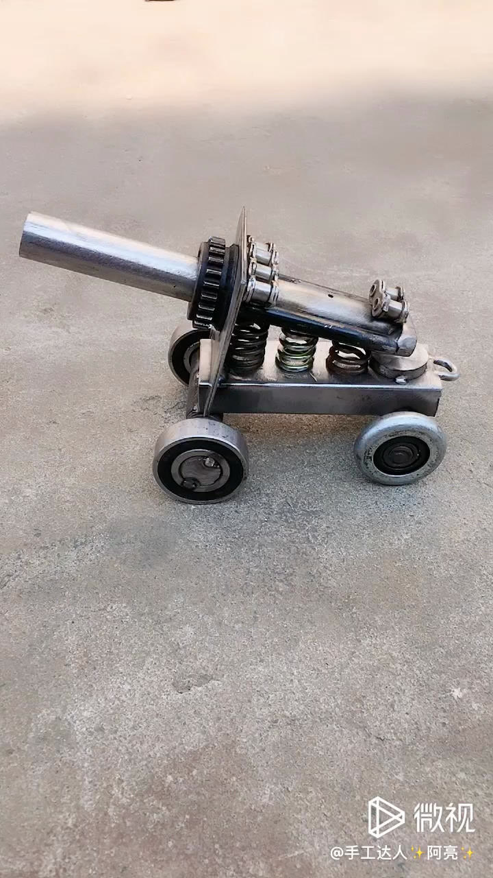 手工做的大炮车_腾讯视频