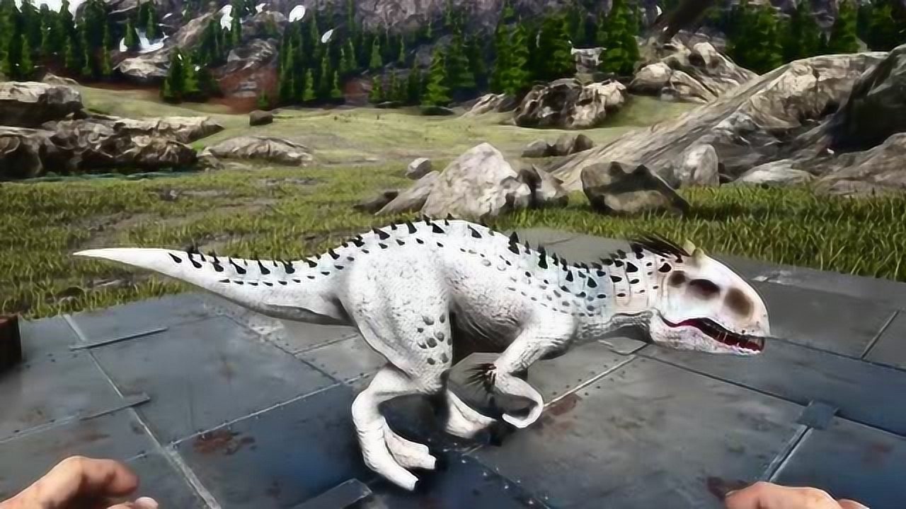 方舟生存进化我的暴虐霸王龙终于成功孵化了小样子还挺可爱的