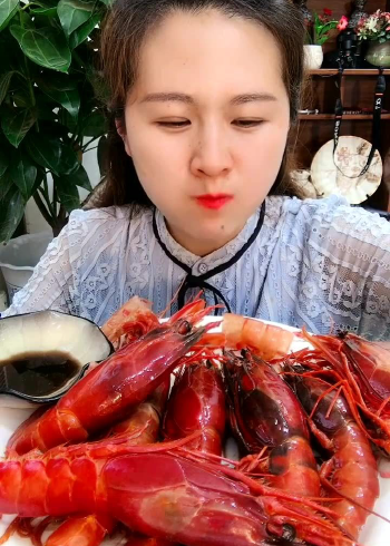 海鲜吃播:红魔虾你吃过吗?