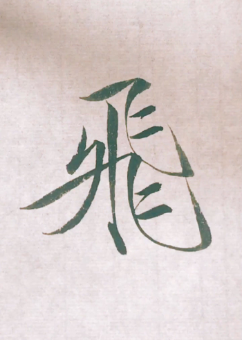 瘦金体繁体字飞