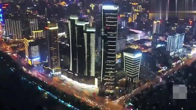 高清航拍:湖南省会魅力长沙的夜景,真的很美丽!