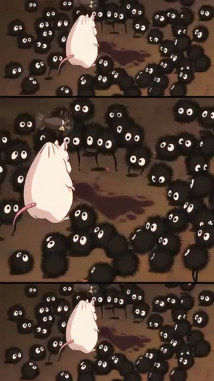 千与千寻中萌萌的小动物们黑色的小煤球