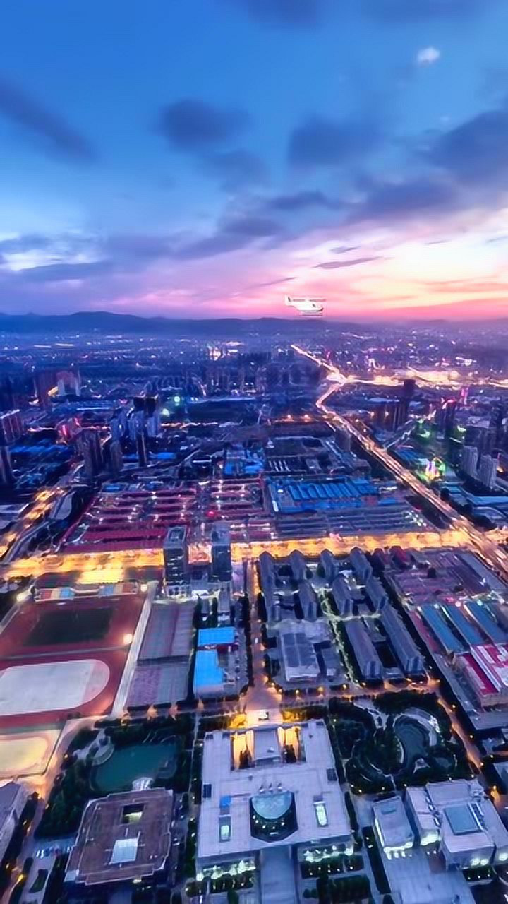 航拍河北石家庄,一座繁华的城市,高楼林立厉害了我的国!