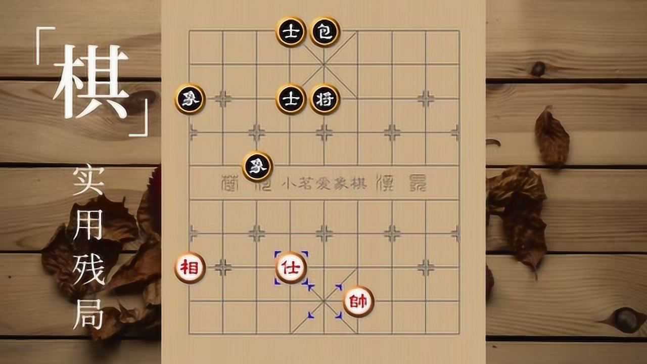 象棋实用残局炮士象全不胜单仕相