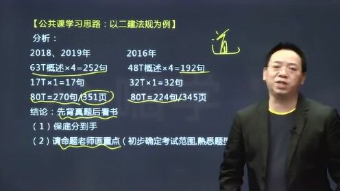 陈印老师讲公共课学习思路,以二建法规为例