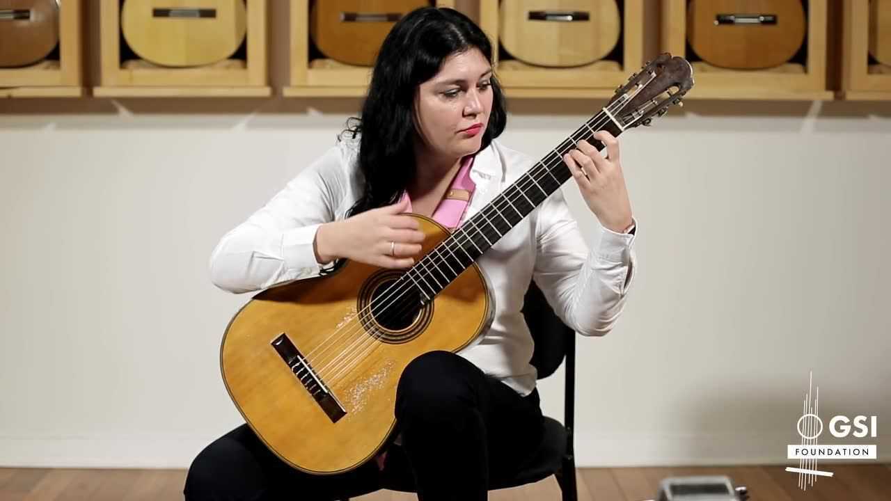 398吉他古典吉他名曲泰雷加lagrima俄罗斯女吉他家库里科娃