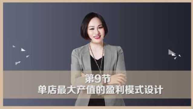 爱莲商学院《单店盈利模式》9:单店最大产值的盈利模式设计