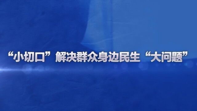 小切口解决群众身边民生大问题