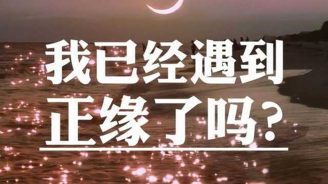 【宝熙】塔罗占卜——我已经遇到正缘了吗?