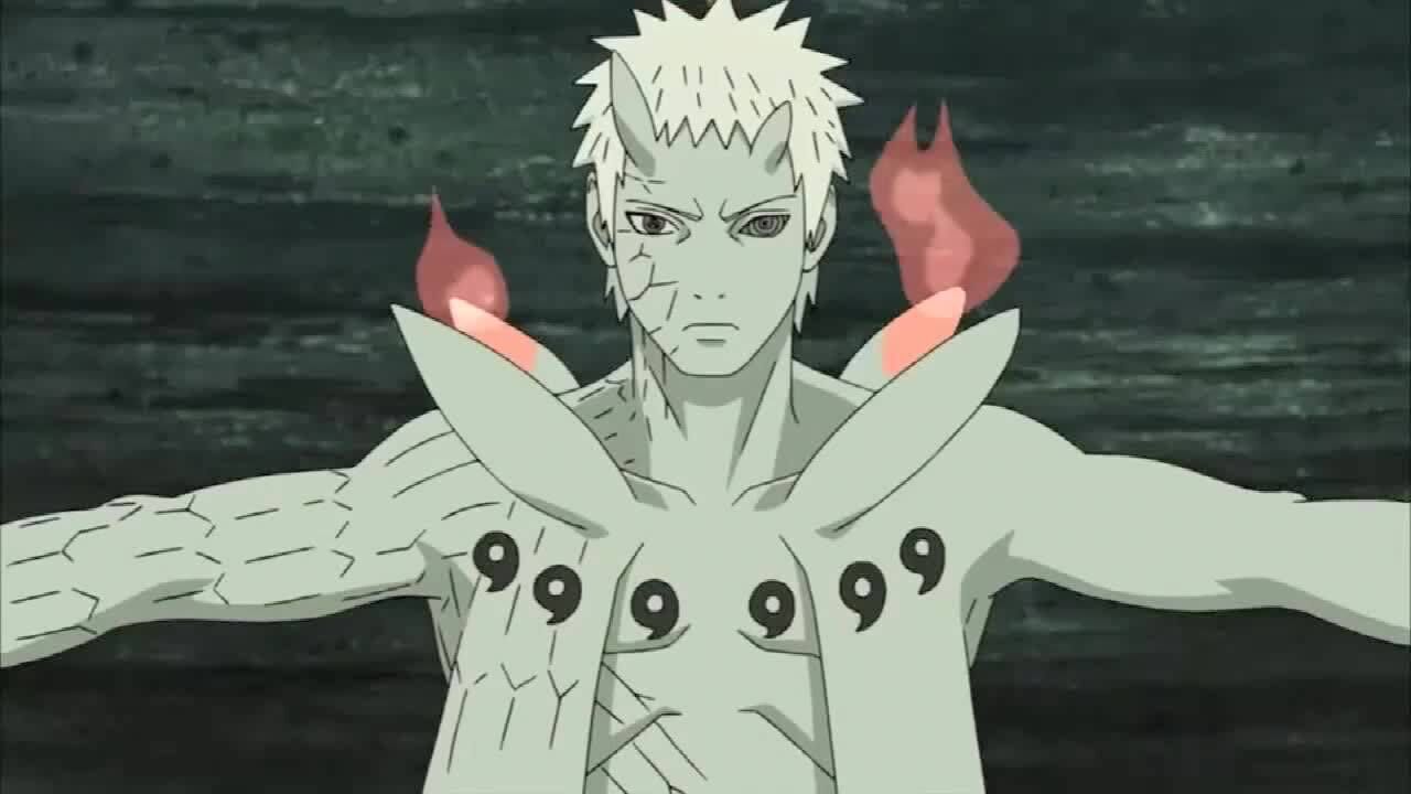 佐助和鸣人的第一次合作,使用须佐能乎套在九尾的身上