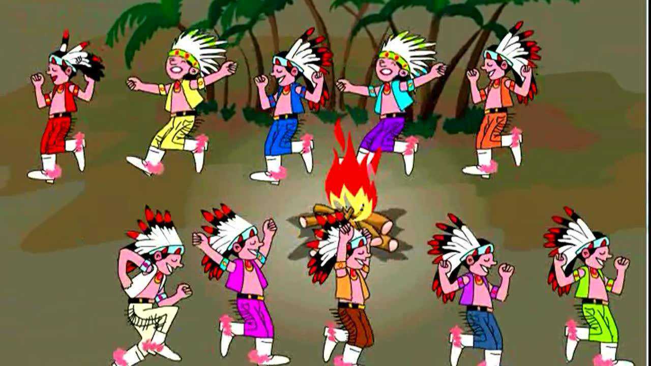 粤教版一年级音乐下《十个小印第安人》