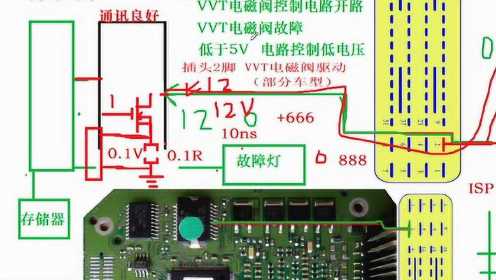 汽车电脑板维修VVT电磁阀控制故障监测机理讲解，锤子汽修刘远游