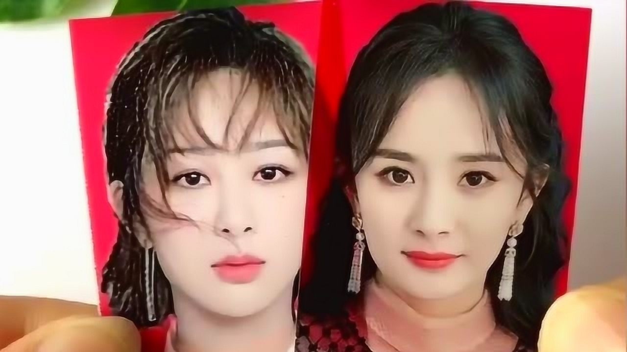杨幂和杨紫的照片合在一起颜值太高了,竟然还是杨幂