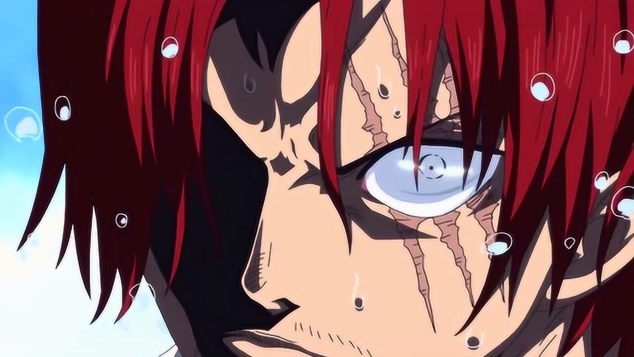 海贼王面子果实能力者香克斯的怒视吓得海王类夹着尾巴逃走