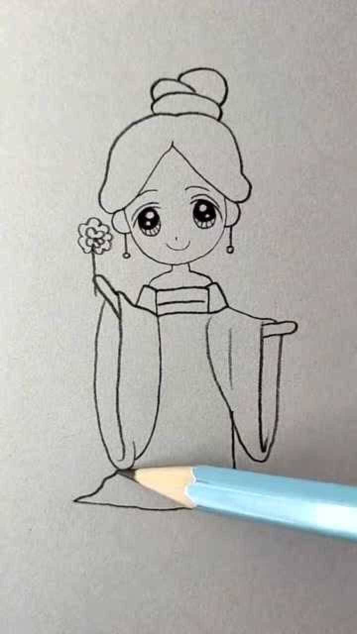 古风小公主画法