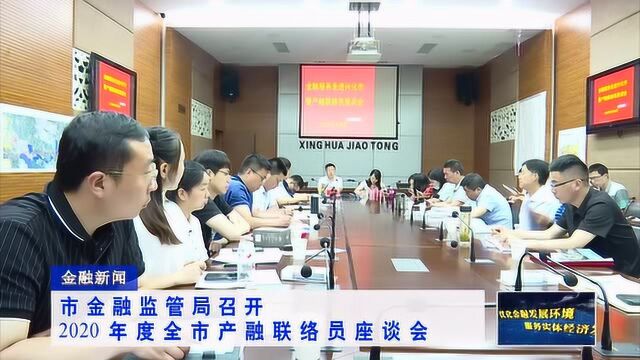 市金融监管局召开2020年度全市产融联络员座谈会