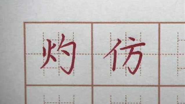 练字从仿写可以吗?灼仿示昆四字书写,三年级练字硬笔楷书写字