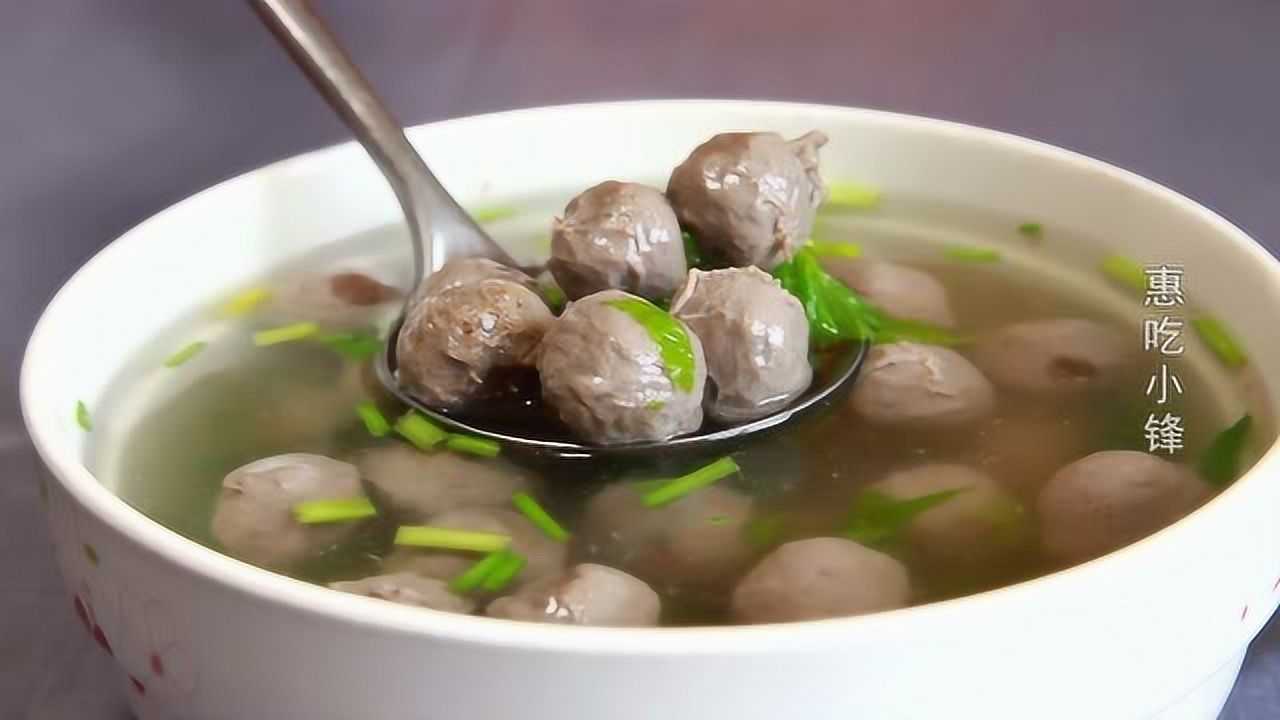 龙岩客家特色菜"下洋牛肉丸",在家也能做,q弹劲道爽口