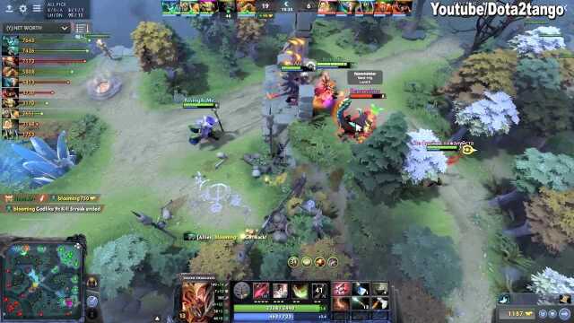 Dota2:奇迹哥29杀军团!Miracle 800+攻击破两路更好打!