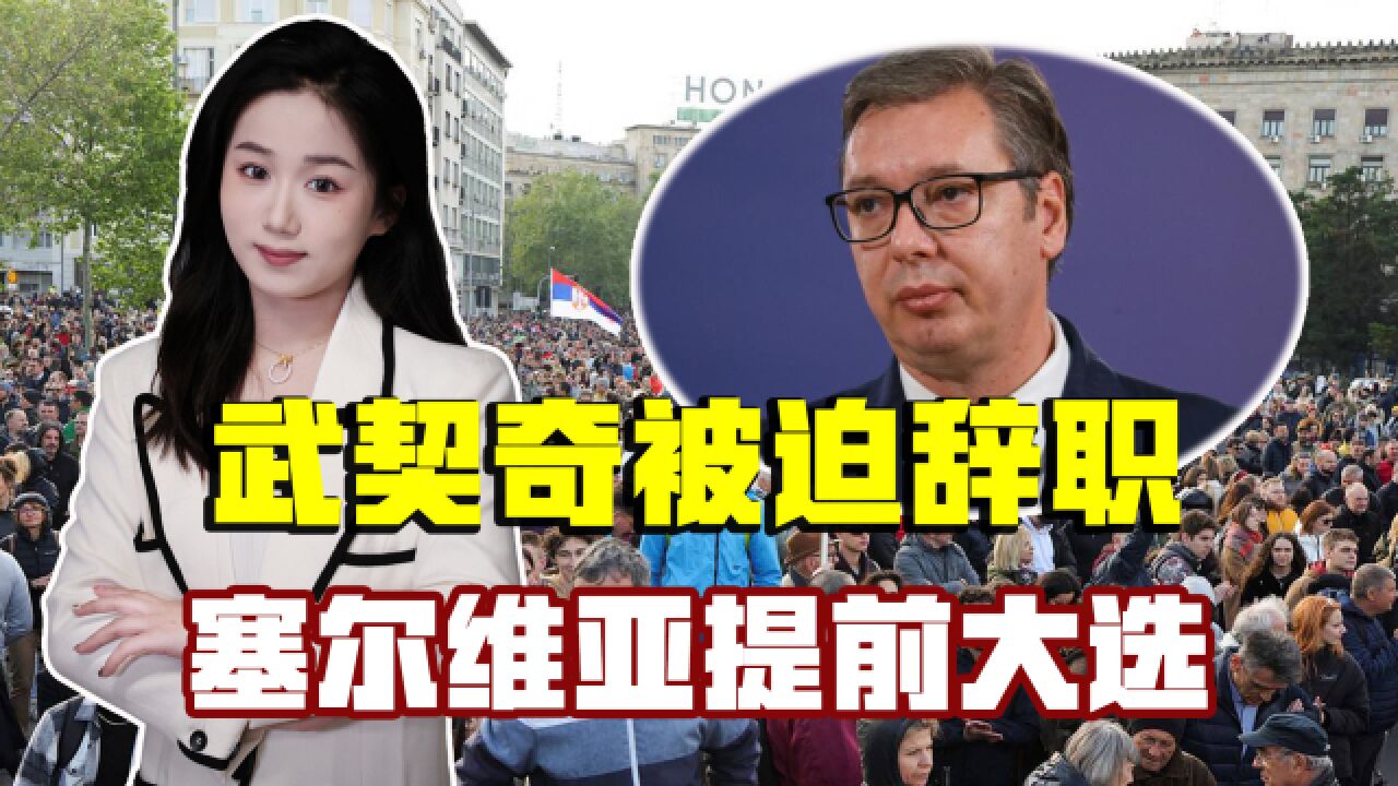 西方干预还是得逞了,武契奇被迫辞职,为平息骚乱提前