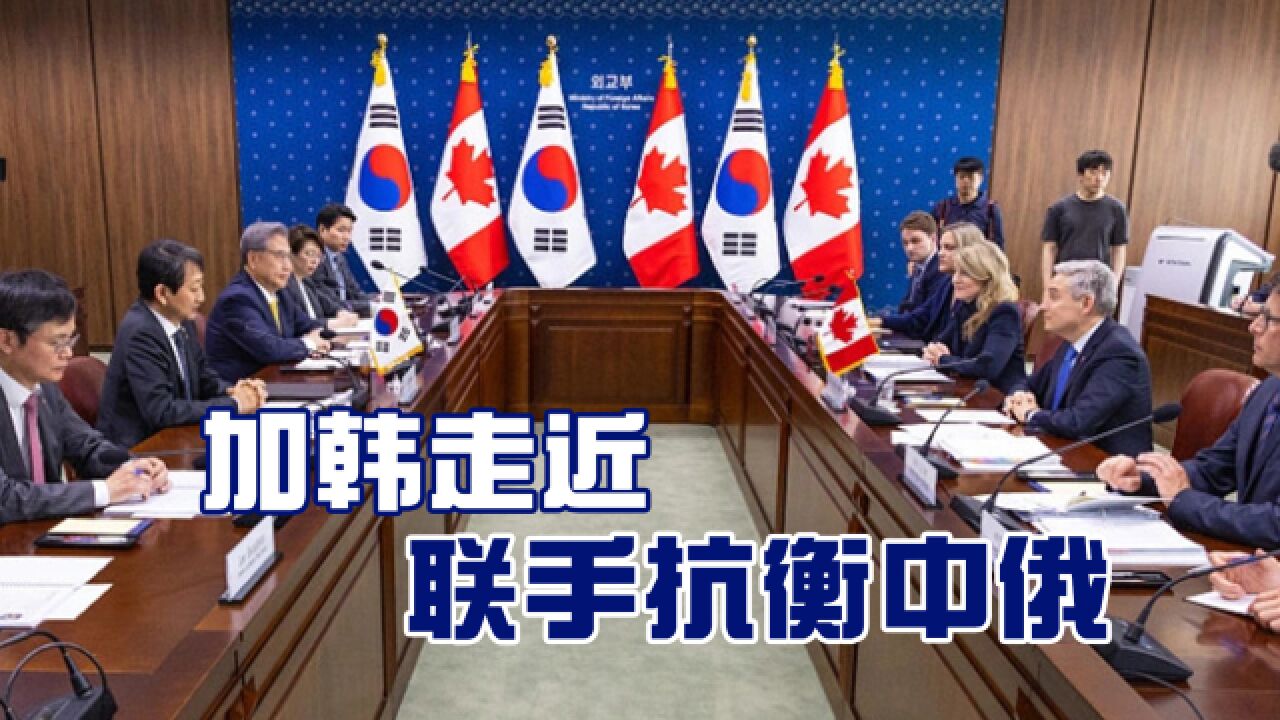 反华联盟出现新动向,加拿大与韩国开始走近,携手抗衡中俄_腾讯视频