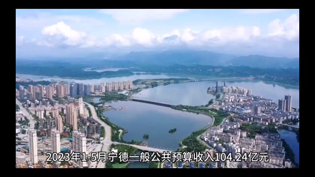 2023年15月宁德各地财政收入,蕉城总量领跑,霞浦增速遥遥领先