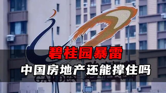 碧桂园突然暴雷,亏损高达550亿?中国房地产行业未来要如何自救