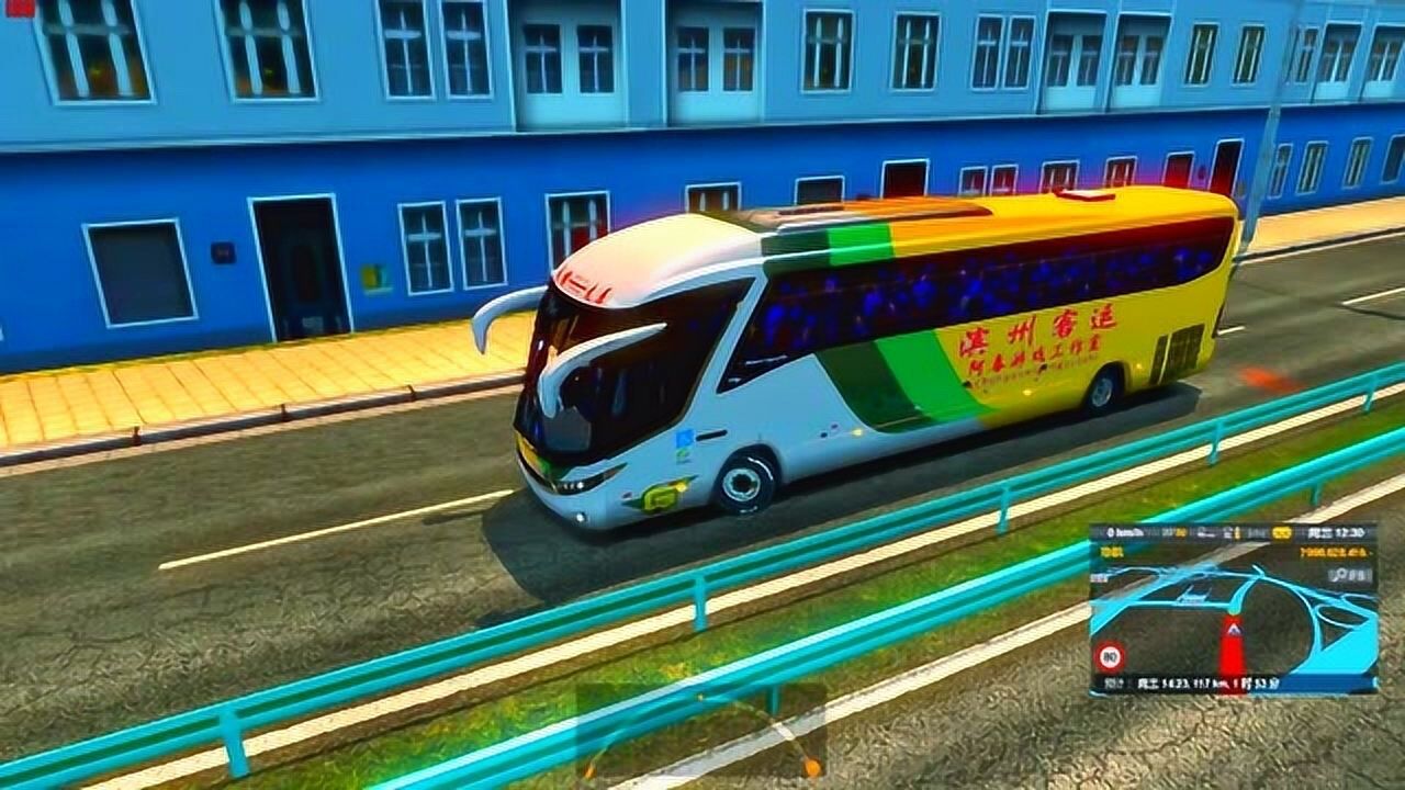 遨游中国:开上豪华大巴离开杭州吧,掉头差点转不过去