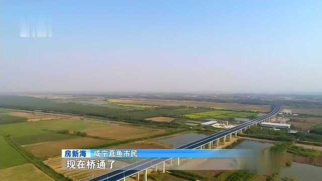 由湖北交投集团投资的双向六车道的嘉鱼长江公路大桥通车