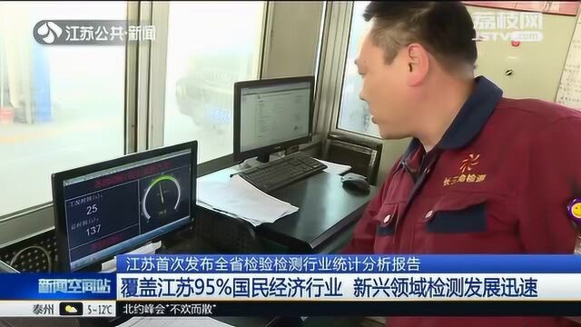 江苏首次发布全省检验检测行业统计分析报告 覆盖江苏95%国民经济行业