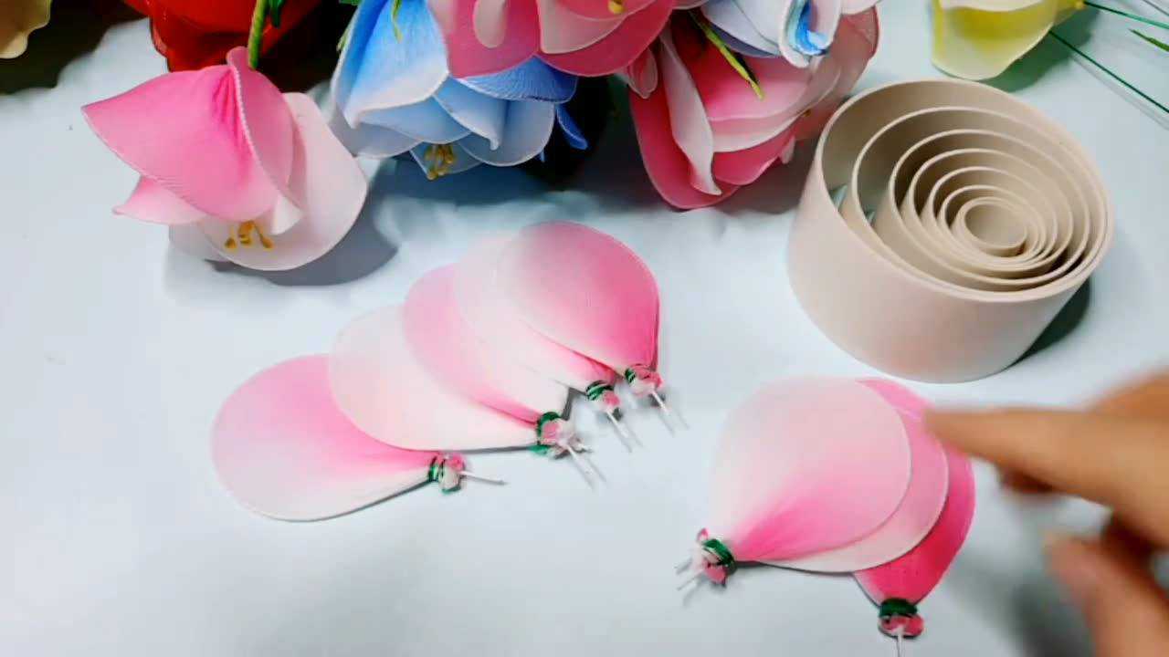丝网花手工制作洋桔梗系列更新手工diy制作