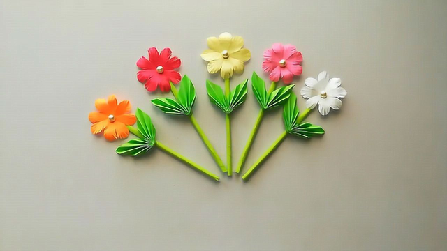 纸艺diy-简单又美丽的手工花朵