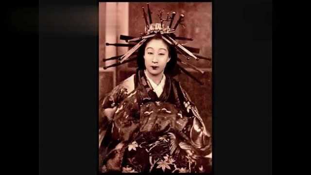 日本1880年代江户烟花地吉原青楼名妓花魁游女图