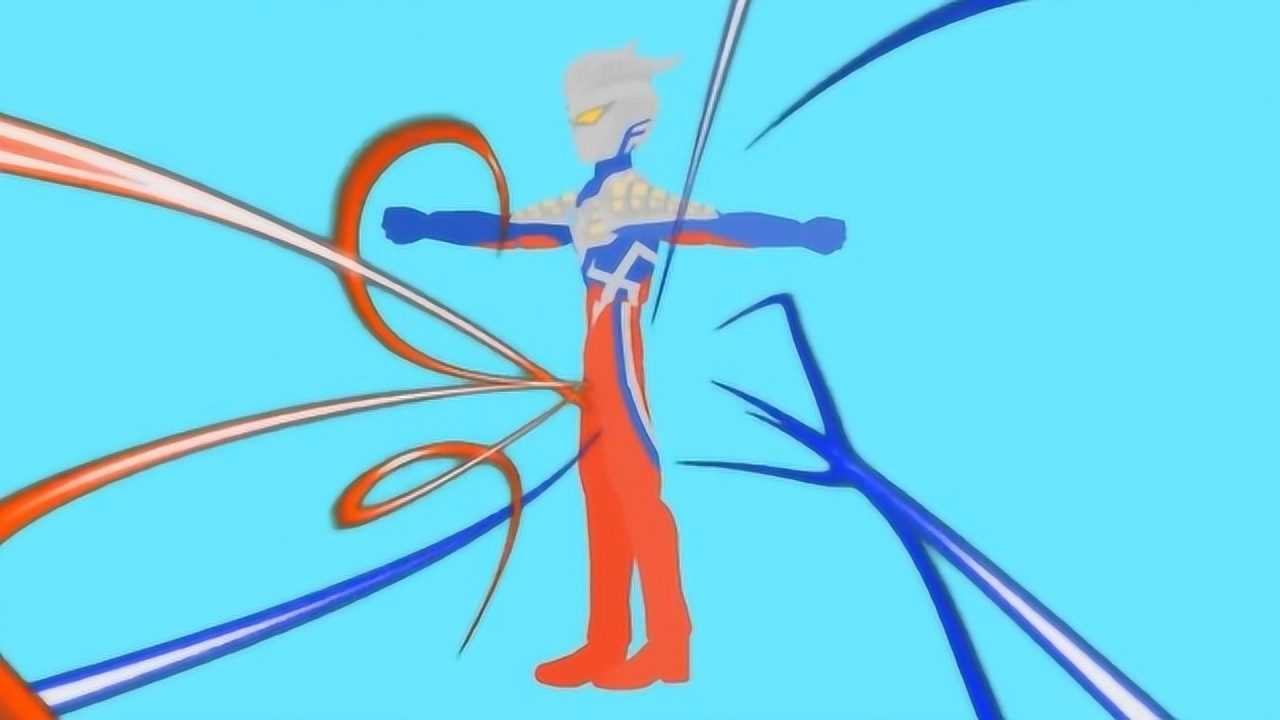 男子戴上眼镜后变成赛罗奥特曼接着摆出了帅气的出拳姿势